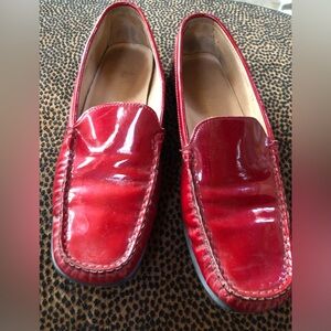 Beautiful bright red patent leather shoes from Saks Fifth Avenue shoes!